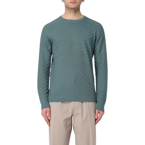 Grüne Pullover für Männer , Herren, Größe: L - Emporio Armani - Modalova