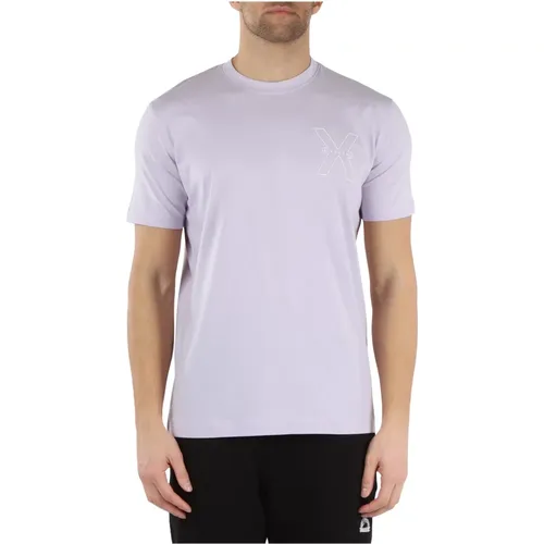 Pima Cotton Logo Print T-shirt , male, Sizes: M, S, XL, L - Richmond - Modalova