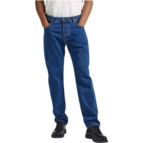 Relaxed Fit Straight Leg Jeans - 90er Jahre inspiriert , Herren, Größe: W38 - Pepe Jeans - Modalova