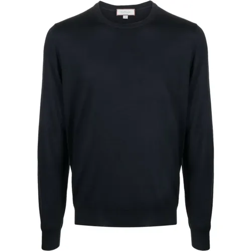 Navy Blue Sweater , male, Sizes: 3XL, L, XL - Canali - Modalova