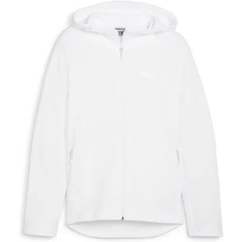 Hooded Zip Sweater , male, Sizes: S, M - Puma - Modalova