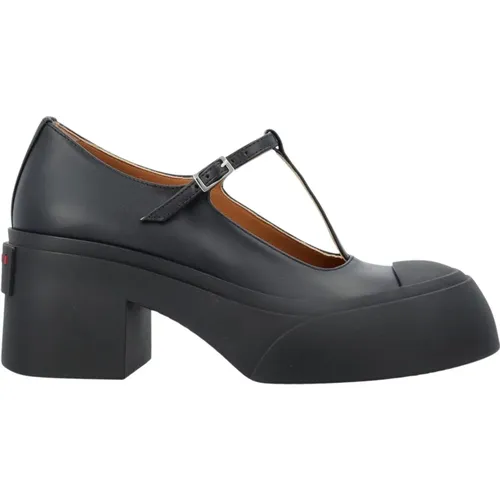 Platform Mary Jane Shoes , female, Sizes: 7 UK, 8 UK, 3 UK, 6 UK, 5 UK - Marni - Modalova