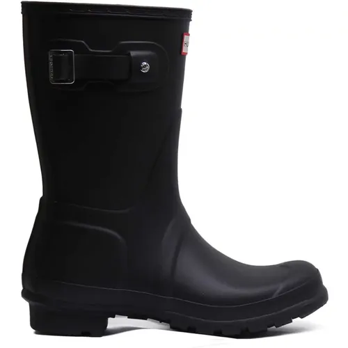 Kurzer Regenstiefel Schwarz Matt Finish - Hunter - Modalova