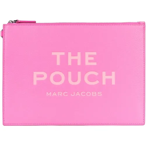 Große Pouch aus Petal Leder , Damen, Größe: ONE Size - Marc Jacobs - Modalova