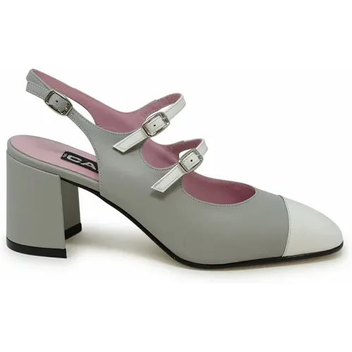 Grey Leather Ballet Pumps Ss24 , female, Sizes: 4 UK, 3 1/2 UK, 6 UK, 5 UK, 5 1/2 UK, 4 1/2 UK - Carel - Modalova