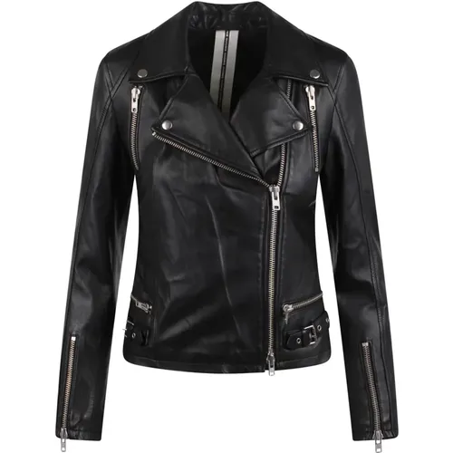 Classic Biker Jacket with Zipper Closure , female, Sizes: M - S.w.o.r.d 6.6.44 - Modalova