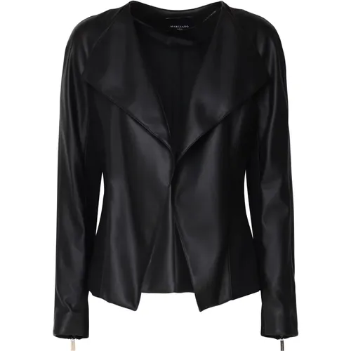 Faux Leather Blazer with Pointed Lapels , female, Sizes: 3XL, 2XL - Guess - Modalova