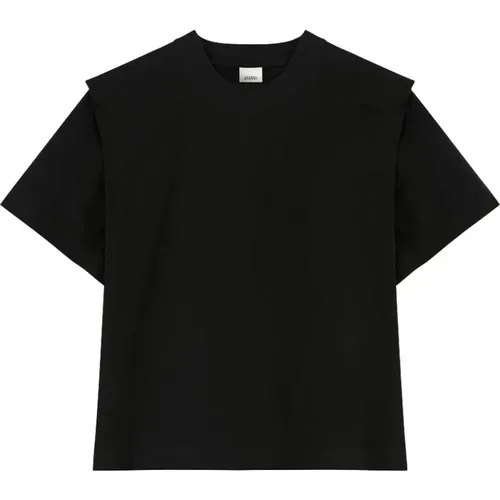 Structured Shoulder T-Shirt , female, Sizes: M, L - Isabel Marant Étoile - Modalova