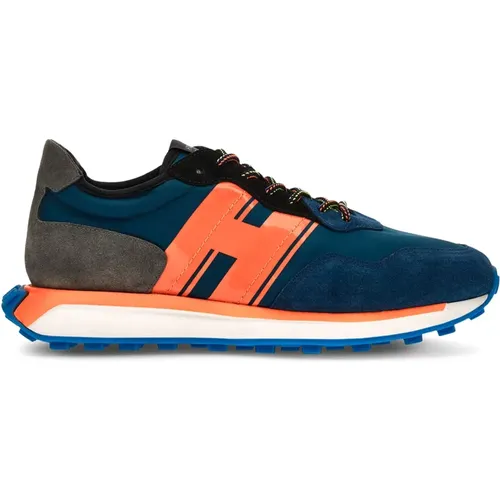 Suede Sneakers with Technical Fabric Inserts , male, Sizes: 6 1/2 UK, 9 1/2 UK - Hogan - Modalova