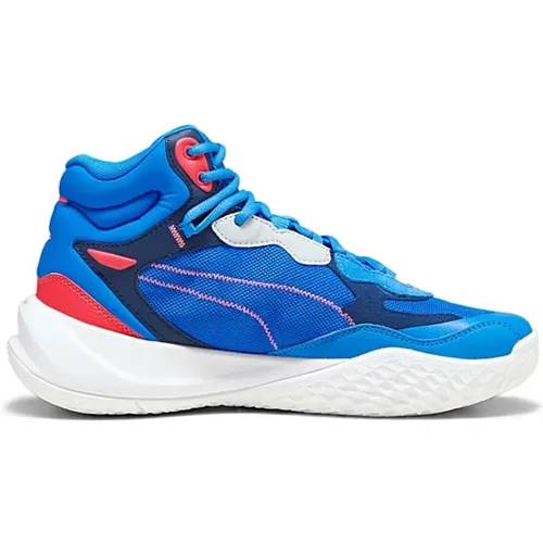 Playmaker Pro Mid Basketballschuhe , Herren, Größe: 43 EU - Puma - Modalova