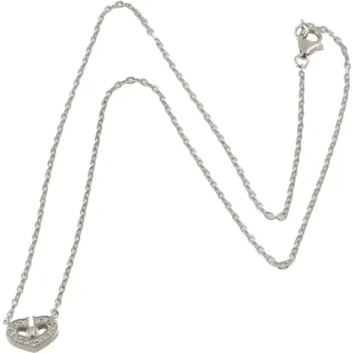 Pre-owned White Gold necklaces , female, Sizes: ONE SIZE - Cartier Vintage - Modalova