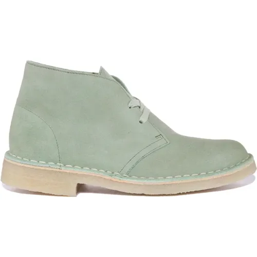 Suede Desert Boots Women , female, Sizes: 6 1/2 UK, 4 1/2 UK, 6 UK, 5 UK, 4 UK - Clarks - Modalova