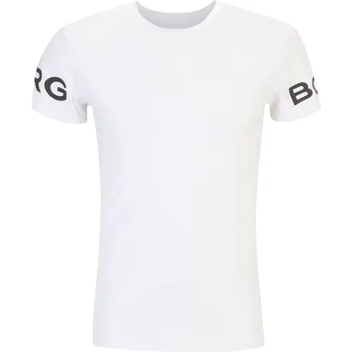 T-Shirt Borg Kurzarmshirt , Herren, Größe: S - Björn Borg - Modalova