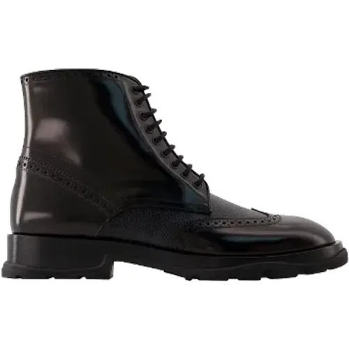 Leder boots Alexander McQueen - alexander mcqueen - Modalova