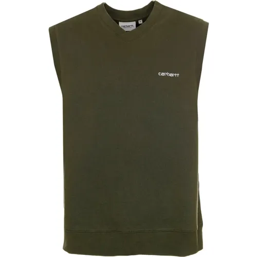 Script Vneck Weste Pullover , Herren, Größe: M - Carhartt WIP - Modalova