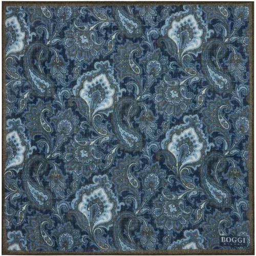 Paisley Design Wolltaschentuch , Herren, Größe: ONE Size - Boggi Milano - Modalova