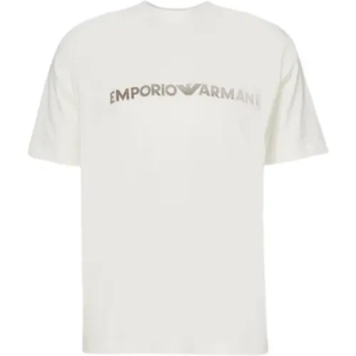 Klassisches T-Shirt , Herren, Größe: S - Emporio Armani - Modalova