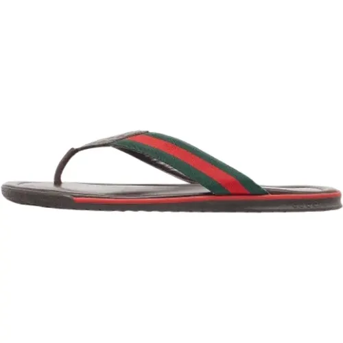 Pre-owned Canvas sandals , male, Sizes: 10 UK - Gucci Vintage - Modalova