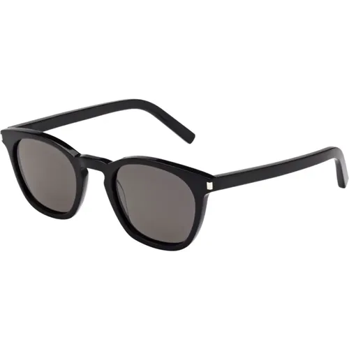Klassische Sonnenbrille SL 28 Schwarz , unisex, Größe: 49 MM - Saint Laurent - Modalova