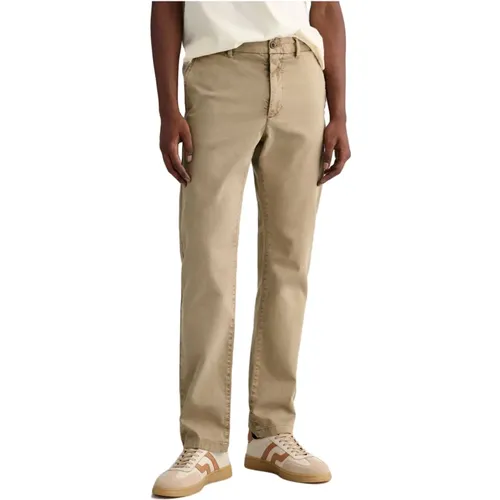 Slim Dobby Structure Chinos , male, Sizes: W33, W34, W29, W36, W38, W30, W32, W31 - Gant - Modalova