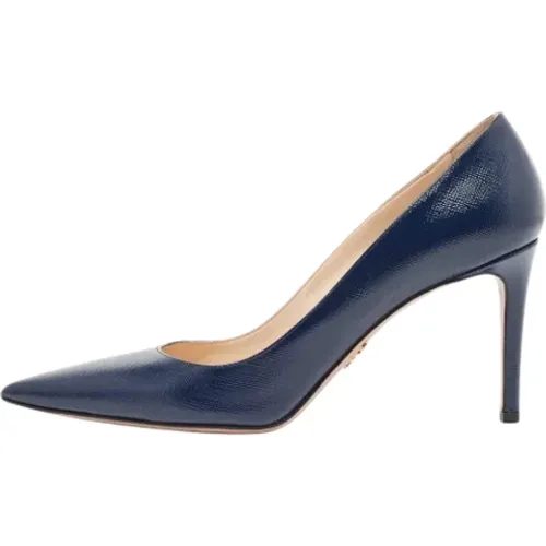 Pre-owned Leather heels , female, Sizes: 7 UK - Prada Vintage - Modalova