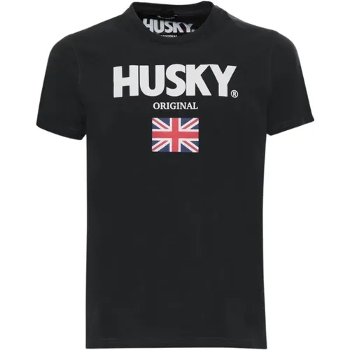 Kurzarm-Baumwoll-T-Shirt-Kollektion - Husky Original - Modalova