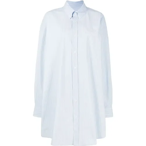 Striped Button-Down Shirt , female, Sizes: M - Maison Margiela - Modalova