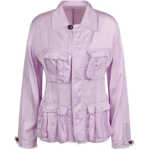 N.21 Multi-pocket shirt , female, Sizes: L - N21 - Modalova