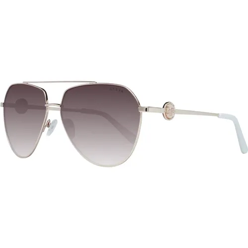Goldene Aviator Sonnenbrille für Frauen , Damen, Größe: ONE Size - Guess - Modalova