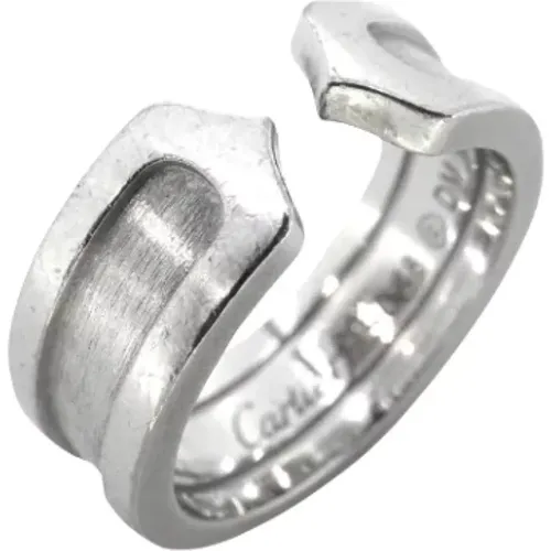 Pre-owned White Gold rings , female, Sizes: ONE SIZE - Cartier Vintage - Modalova