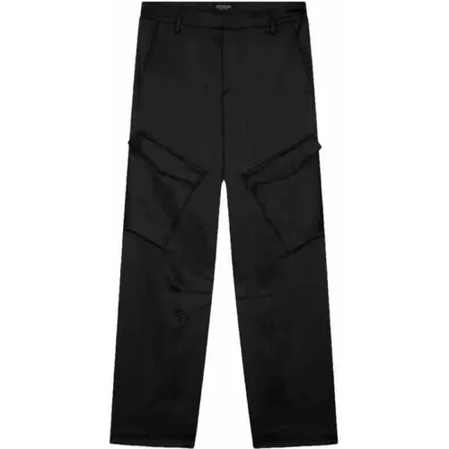 Luxury Satin Cargo Trousers , female, Sizes: W30, W26 - Dondup - Modalova