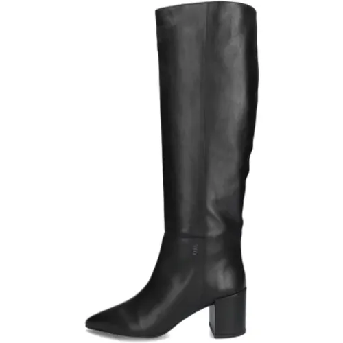 Schwarze Lange Stiefel Isa Bella , Damen, Größe: 38 EU - Nubikk - Modalova