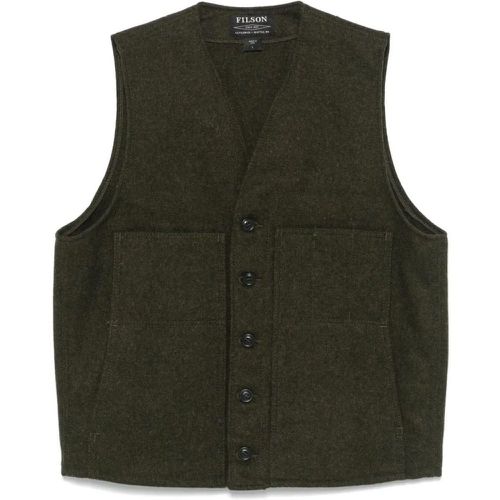 Olive Green Wool Gilet - Größe L - Filson - Modalova