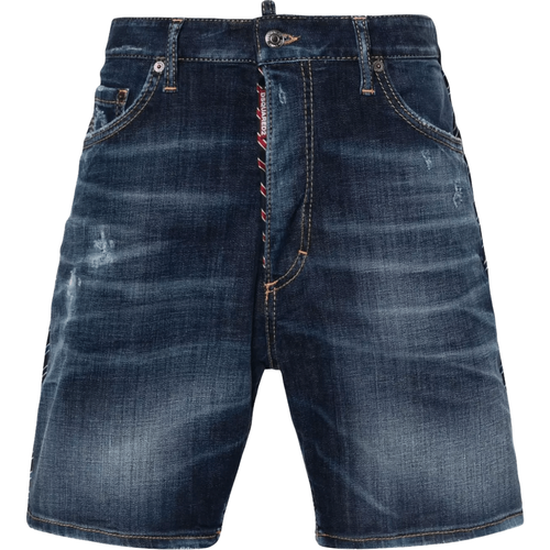 Dark Easy Ripped Wash Shorts - Größe 46 - light blue - Dsquared2 - Modalova