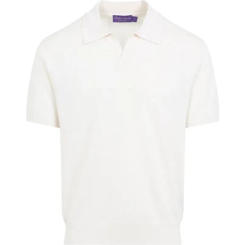 Johnny Cream Cotton Polo - Größe L - Ralph Lauren X Purple Label - Modalova