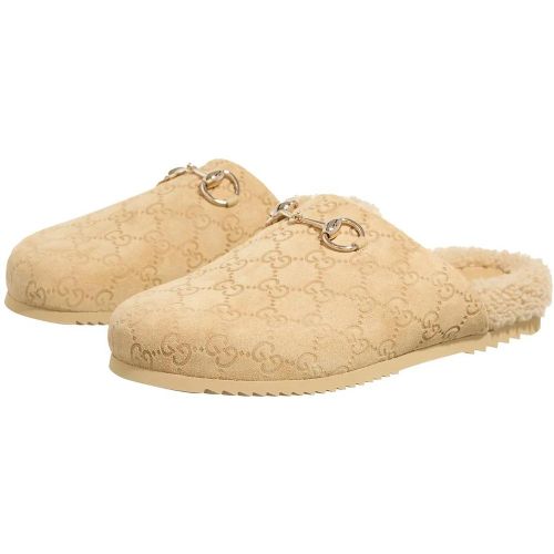 Slipper & Pantoletten - GG Suede Mules - Gr. 36 (EU) - in - für Damen - Gucci - Modalova