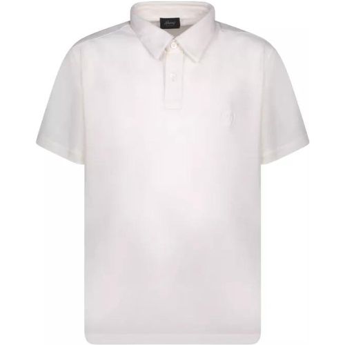 Wool Polo Shirt - Größe L - white - Brioni - Modalova
