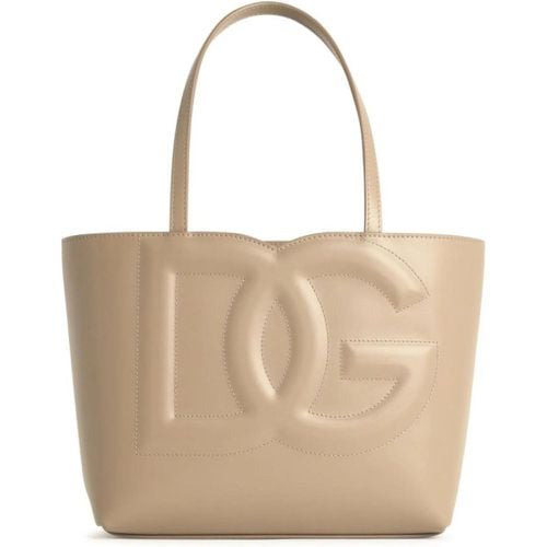 Totes & Shopper - Small Leather Shopping Bag - Gr. unisize - in - für Damen - Dolce&Gabbana - Modalova