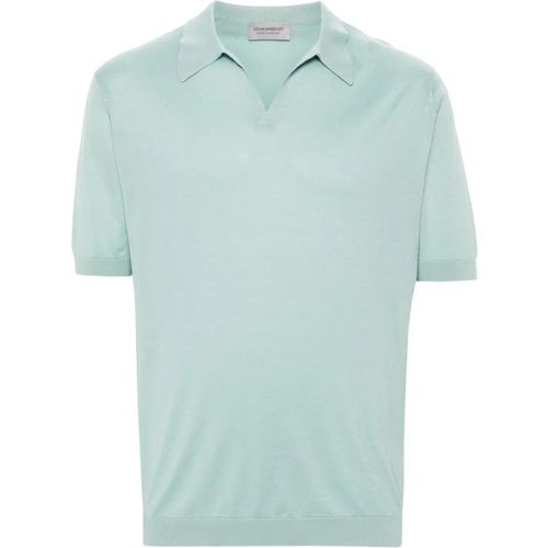 Mint Green Cotton Polo Shirt - Größe XL - John Smedley - Modalova