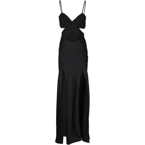Black Lace Long Dress - Größe 40 - Amen - Modalova