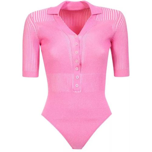 Pink Ribbed Knit Bodysuit - Größe 34 - pink - Jacquemus - Modalova