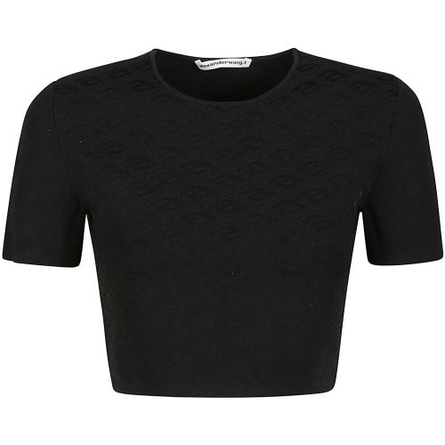 Skewed Logo T-shirt Black - Größe XS - alexander wang - Modalova