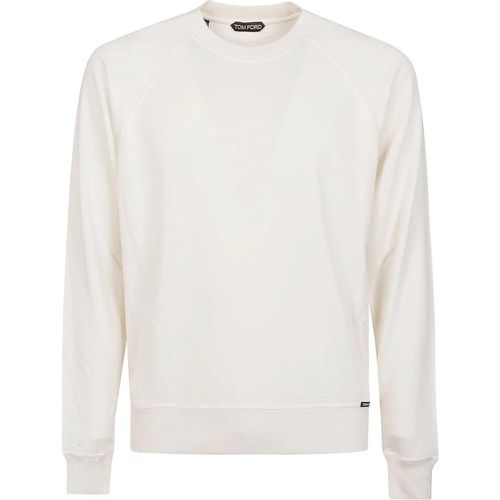 Long Sleeve Sweater White - Größe 52 - Tom Ford - Modalova