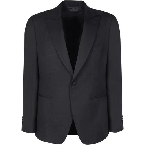Wool Smoking Jacket - Größe 48 - black - Lardini - Modalova