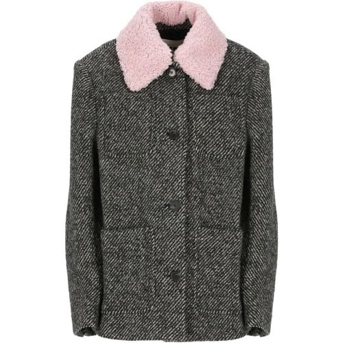 Wool Coat - Größe 42 - MSGM - Modalova