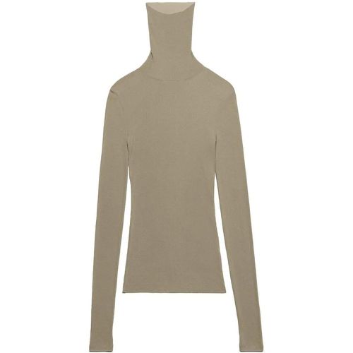 High-Neck Ribbed-Knit Knitwear Jumper - Größe M - AMI Paris - Modalova