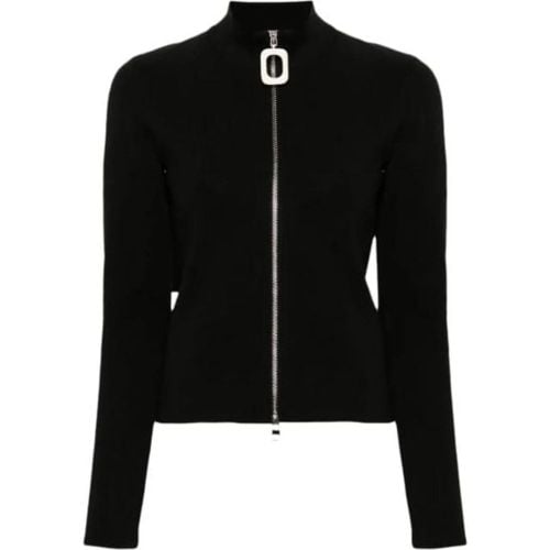 Fitted Zip Up Cardigan Black - Größe S - J.W.Anderson - Modalova