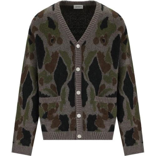 MERTON CAMO DUCK GRAUER CARDIGAN - Größe L - Carhartt WIP - Modalova