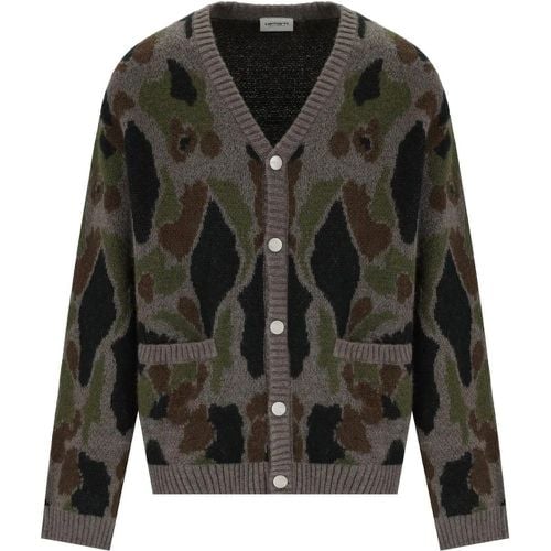 MERTON CAMO DUCK GRAUER CARDIGAN - Größe S - Carhartt WIP - Modalova