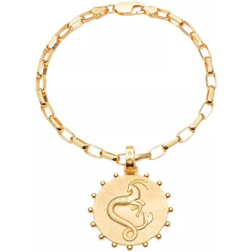 Armband - Statement Capricorn Zodiac Art Coin Bracelet S/M - Gr. M - in - für Damen - Rachel Jackson London - Modalova